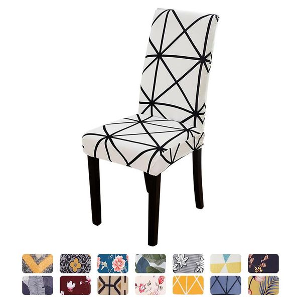 

printing home chair covers elastic stretch dining seat case for kitchen wedding banquet el anti-dirty&washable