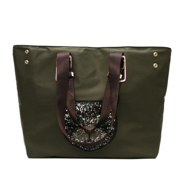 

duffel bags travel bag female cartoon sequins hand luggage large capacity shoulder