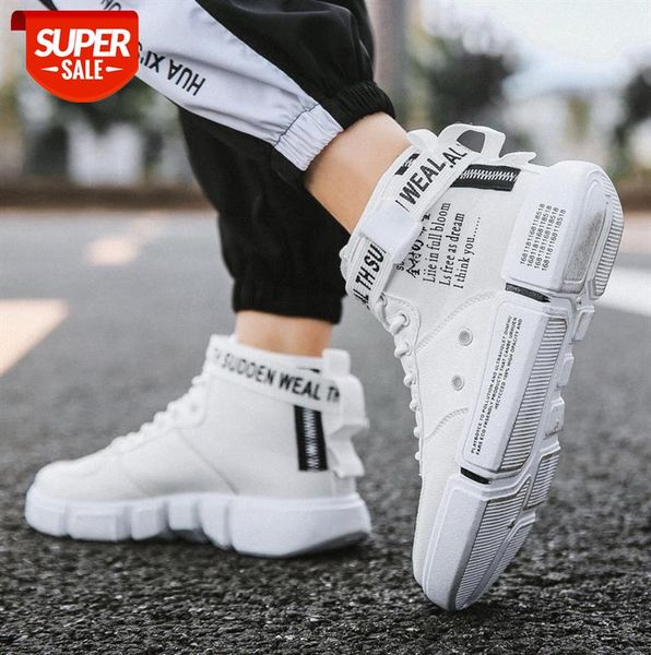 

men's shoes casual high-korean version wild net red high-bang canvas #j61h