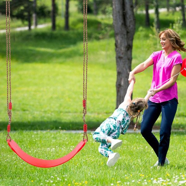 

1pc eva soft board outdoor swing seat funny playground toys with rope pads