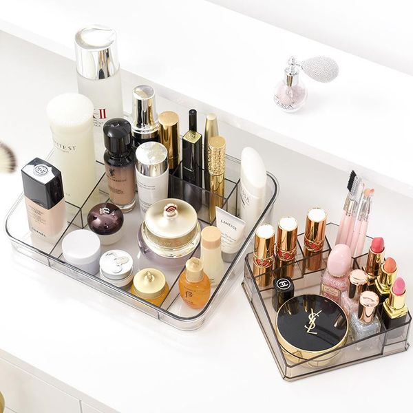

bathroom storage & organization transparent acrylic makeup box cosmetics organizer case deskdisplay stand home office supplies