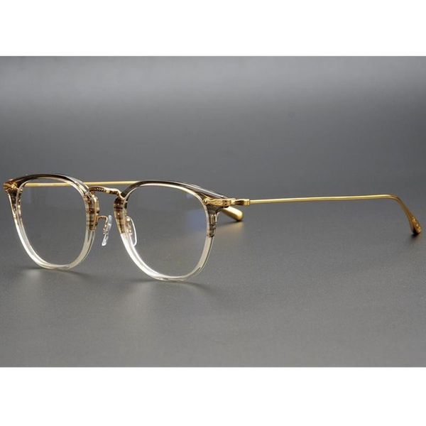 

fashion sunglasses frames norb5307d vintage round titanium glasses frame for prescription eyeglasses lightweight gradient plank 49-21-145, Black