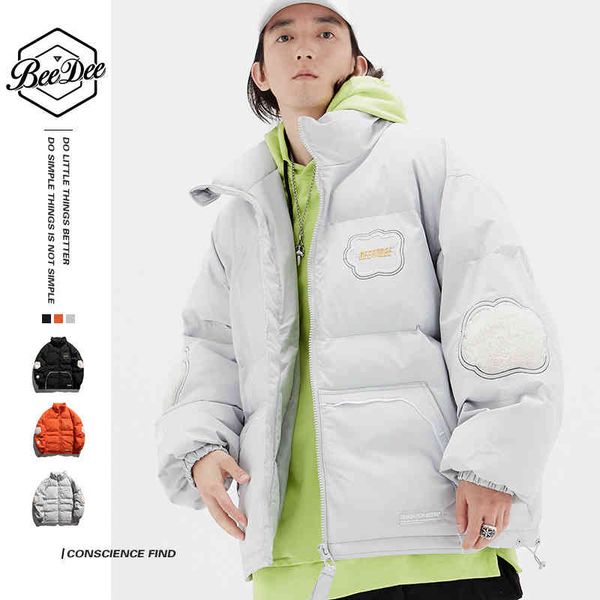 

beedee carved lamb wool autumn and winter 2021 new men's cloth korean cotton padded et trend, Black