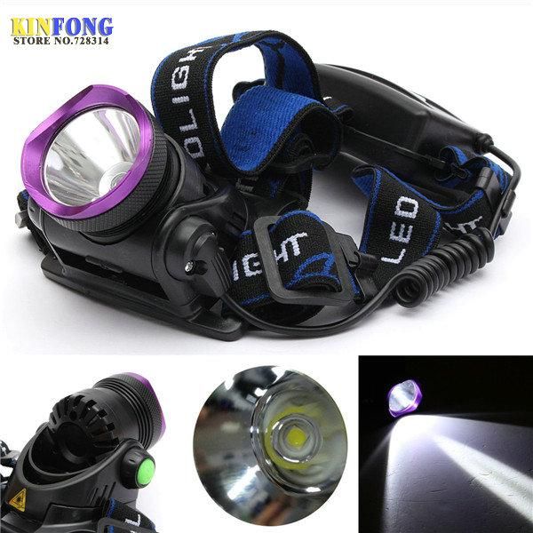 

headlamps dhl ups fedex 20pcs/lot real 1000lm cree xm-l2 t6 led focus headlight rechargeable headlamp head light torch bike bicycle