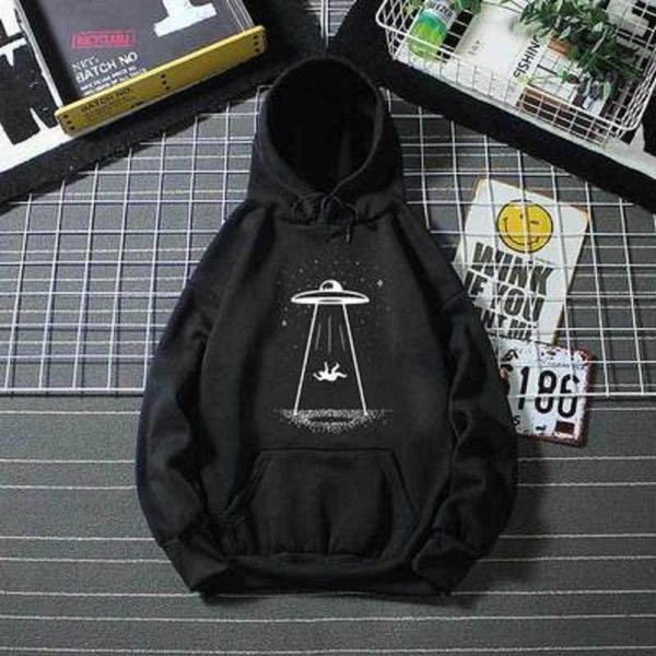 

men's hoodies & sweatshirts 2021 fashion black hoodie printed fleece and women's round neck casual hooded white s-xxxl long sleeve