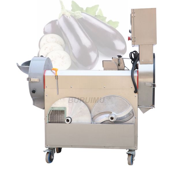 1000 kg / h ticari elektrik patates dicing makinesi havuç zencefil dilimleyici parçalayıcı parçalayıcı sebze kesici üreticisi maker çok fonksiyonlu 220 v