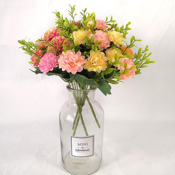 

decorative flowers & wreaths 5 forks peony artificial luxurious bouquet wedding decoration for home table decor fake hydrangea