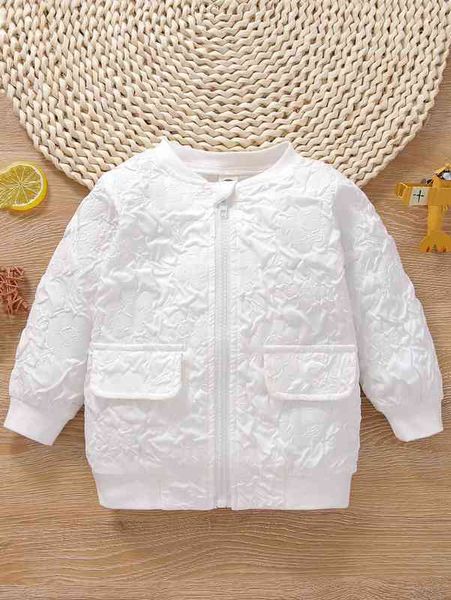 

baby jacquard flap detail bomber jacket she, Blue;gray