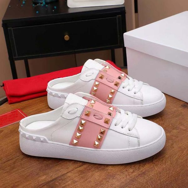 

fashion real leather handmade multicolor gradient technical sneakers men women famous shoes trainers 39-13, Black