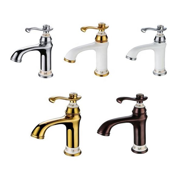 

classical basin faucet brass bathroom sink copper single hole handle cold water luxury bath faucets