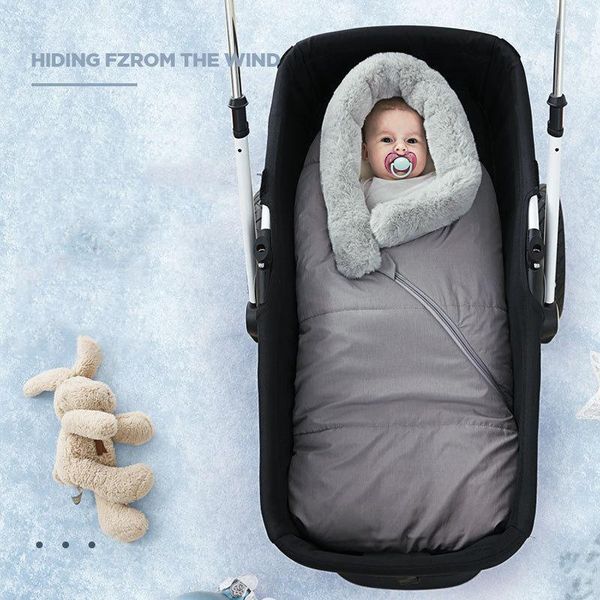 

stroller parts & accessories warm baby sleeping bag winter kid sleepsack footmuff sack born swaddling blanket toddler bags socks1