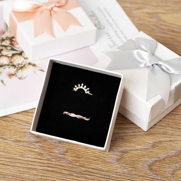 

dme1 high grade skin pattern bag ring packaging es es ring box necklace bracelet jewelry packing jewelry packing box, Black;white