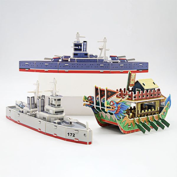 28CM 3D Papier Modell Gebäude Zerstörer Flugzeugträger Versand Pepercraft Segelschiff Puzzle Bau Lernspielzeug