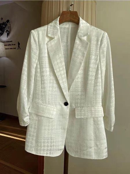 

women's suits & blazers ik0791 women suit 2021 runway luxury european design party style clothing, White;black