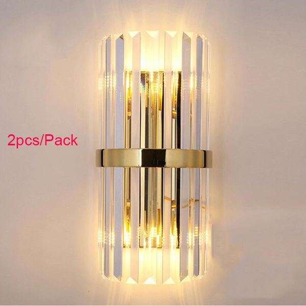 

wall lamp led crystal rose gold bedroom mounted decor elegant light fixture uk g9 art deco bedside french sconces