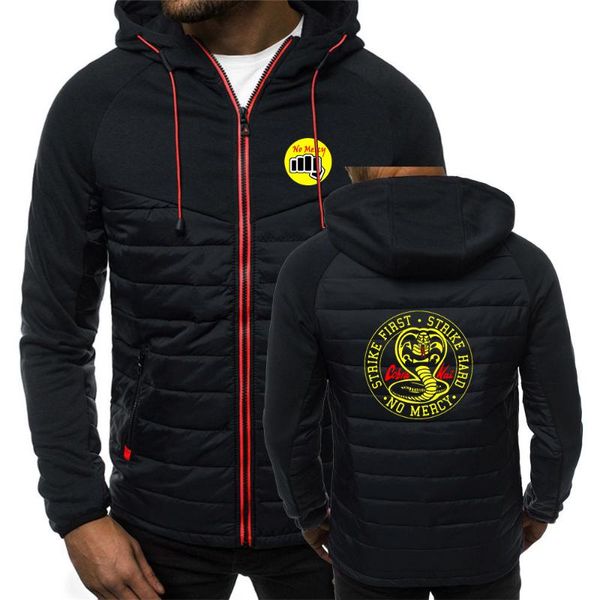 

men's hoodies & sweatshirts mens kai logo hoodie 2021 man print hooded jackets zipper spring autumn fashion warm fleece padded coats, Black