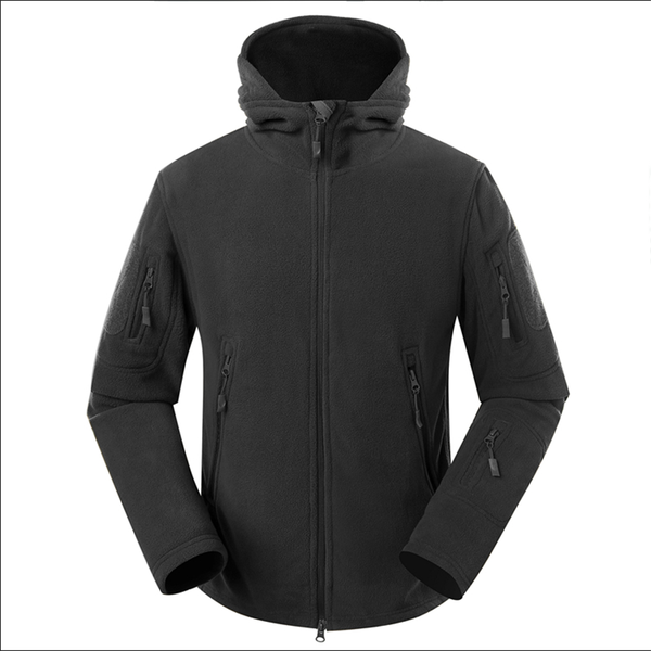 

men's jackets thermal thickening full sleeve plus size sport wear fleece breathable coat anti-sweat camping & hiking jacket, Black;brown