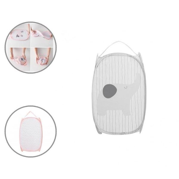 

laundry bags breathable stylish underwear hamper anti-deformed clothes basket collapsible for household