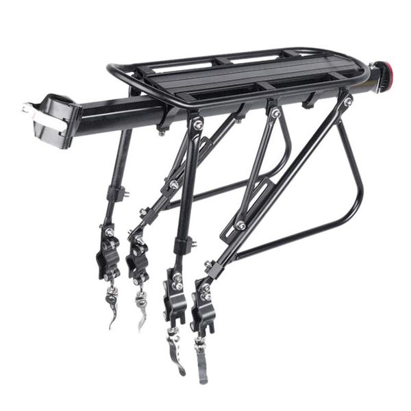 

heavy duty bicycle luggage carrier rear cargo rack seatpost bag holder stand for 24-29 inch bikes fully dismantled car & truck racks