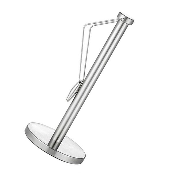 

toilet paper holders 1pc kitchen roll towel rack stainless steel (silver)