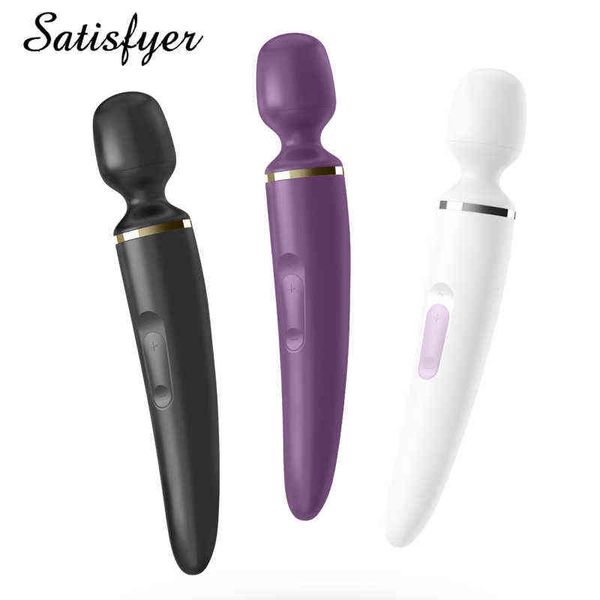 NXY vibratori Satisfyer Wand Er Woman Big Magic Wand 10 velocità g Spot vibratore stimolatore del clitoride Super vibratore silicone Ipx7 Uyo Sex Toys 0104