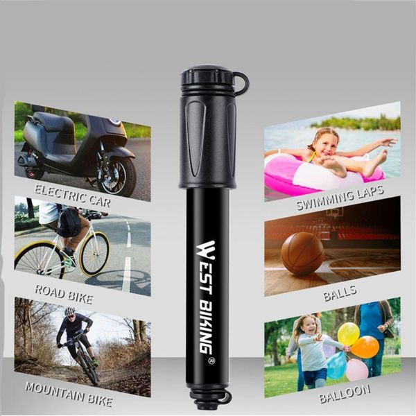 

bike pumps portable 100psi high pressure pump bicycle basketball mini inflatable drop