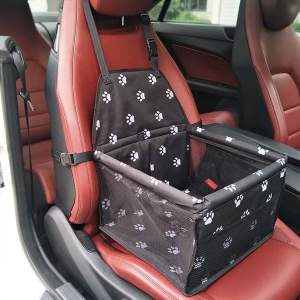 

dog car seat covers print pet carrier bag waterproof basket safety travelling mesh hanging bags dogs for