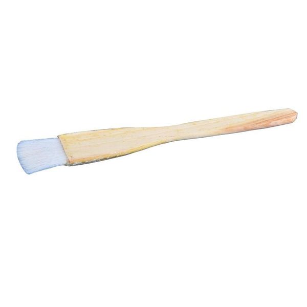 

tools & accessories kitchen bbq diy bake wooden handle wool basting barbecue food oil brush 2pc/lot