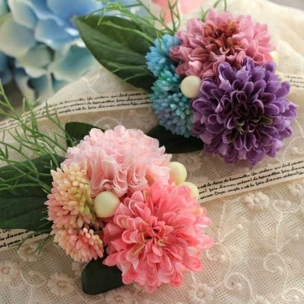 

with pears wedding flower bride bridesmaid grils woman handmade artificial hand wrist flowers decorations masquerade supplies decorative & w
