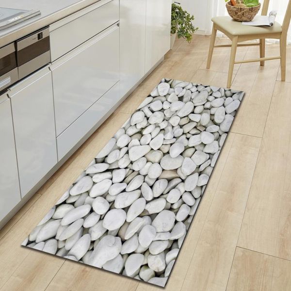 

carpets wood grain kitchen carpet entrance door mat bedroom corridor floor 3d cobblestone bathroom absorbent long anti-slip