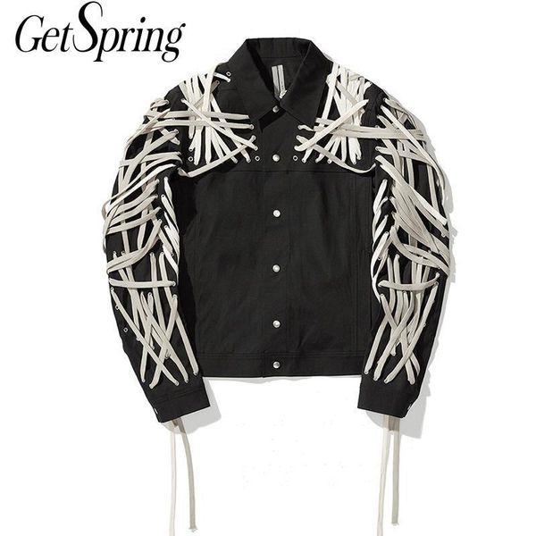 

getspring women coat drawstring jacket single breasted long sleeve irregular ladies coats fashion woman jackets autumn women's, Black;brown