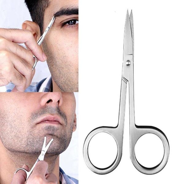 

electric nose & ear trimmers stainless steel hair trimmer silver color eyebrow scissors safely easy to hold and use