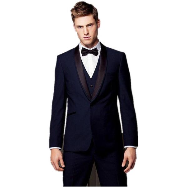 

fashionable men's suit custom groom lapel dress gown man wedding (shirt + shorts vest) suits & blazers, White;black