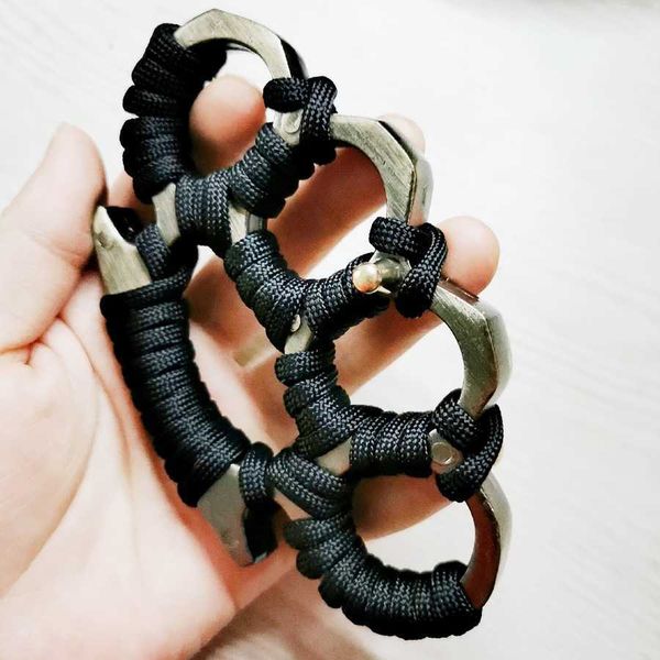 

tiger glass fiber finger boxing set four fingers legal self designer brace ring defense designering supplies hand buckle bnlp, Golden;silver