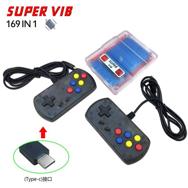 

game controllers & joysticks super vib-tv vibration handle snes home games console retro gaming with 169 double gamepads