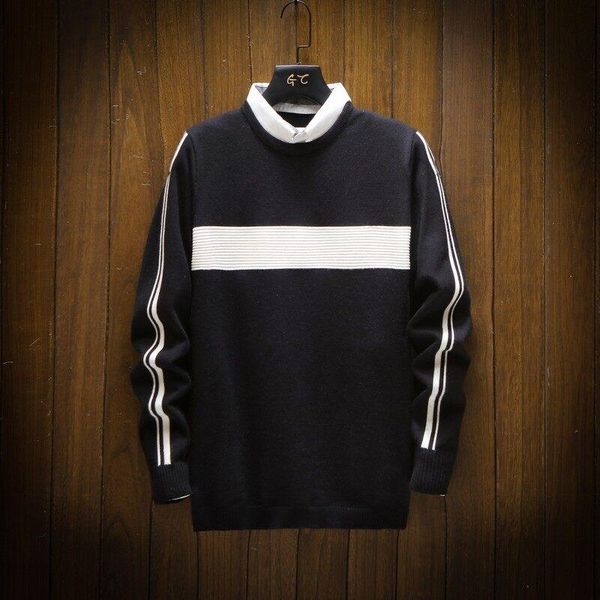 

men's sweaters spring and autumn knitwear korean fashion personality handsome outside wearing cardigan sweater coat, White;black