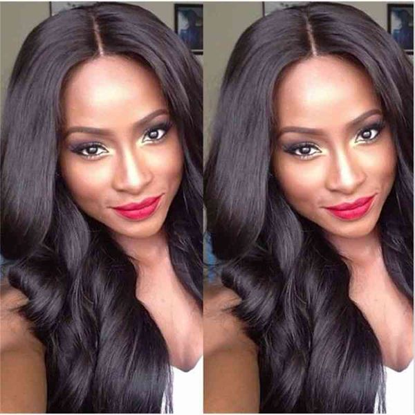 

fashionable wig beautiful goddess synthetic wigs women's long curly hair fashion women's wig, Black