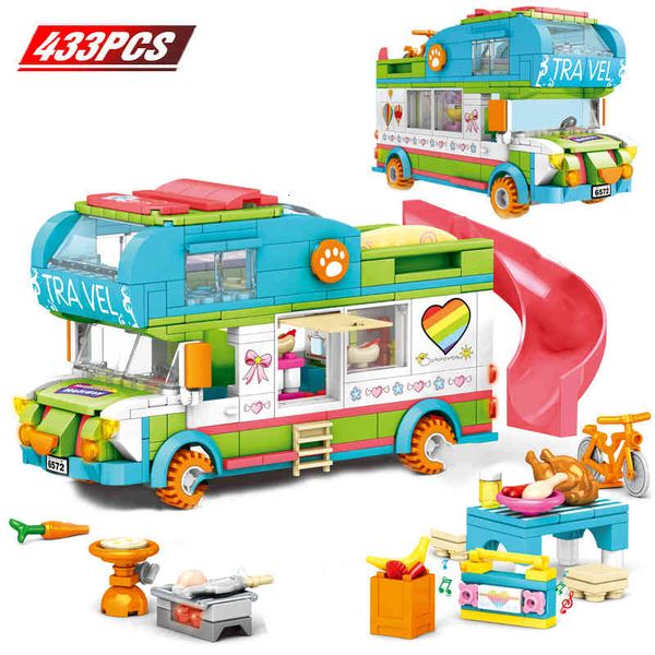 

blocks friends beach camping rv villa water park building block christmas snow house cartoon brick girls toys for children 1008