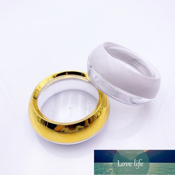 Toptan 20g 50g Akrilik Plastik Krem Kavanoz Altın Beyaz Boş Kapsül Ambalaj Kutusu Doldurulabilir Kozmetik Özü Konteyner