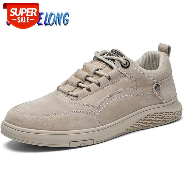

classic men's casual shoes cow suede genuine leather breathable men's sneakers outdoor non-slip moccasins shoes new #er0b