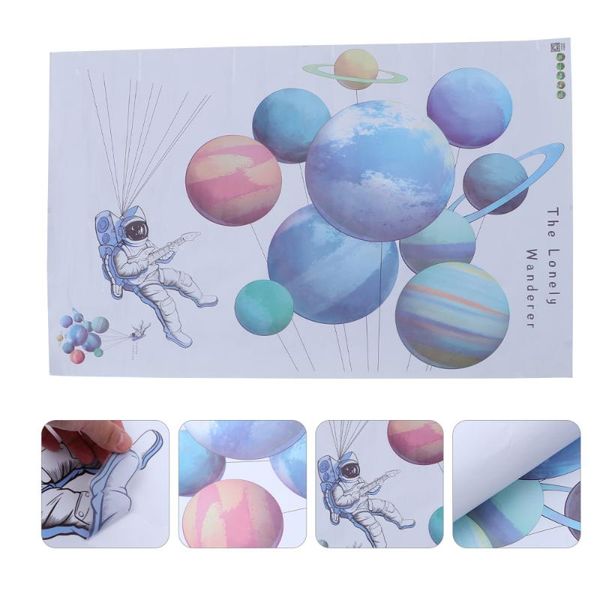 

wall stickers creative sticker astronaut planets art decor decal