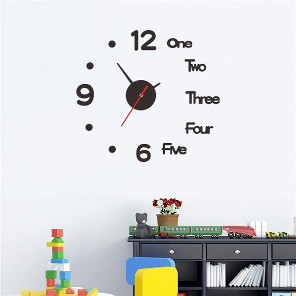 

wall clock silent scanning movement battery powered sticker clocks
