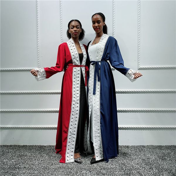 

women abaya kimono cardigan turkish hijab muslim dress kaftan dubai abayas turkey saudi arabia pakistan islamic clothing turkey, Red