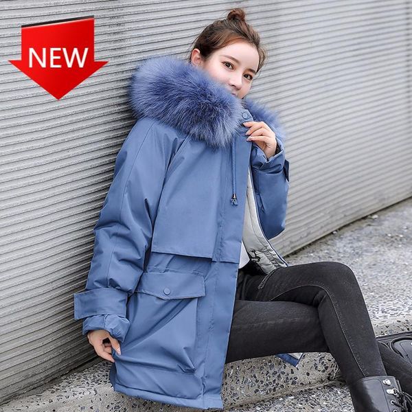 

super coarse jacket outwear coat winter female snow parka with cotton quilted down, Black;red