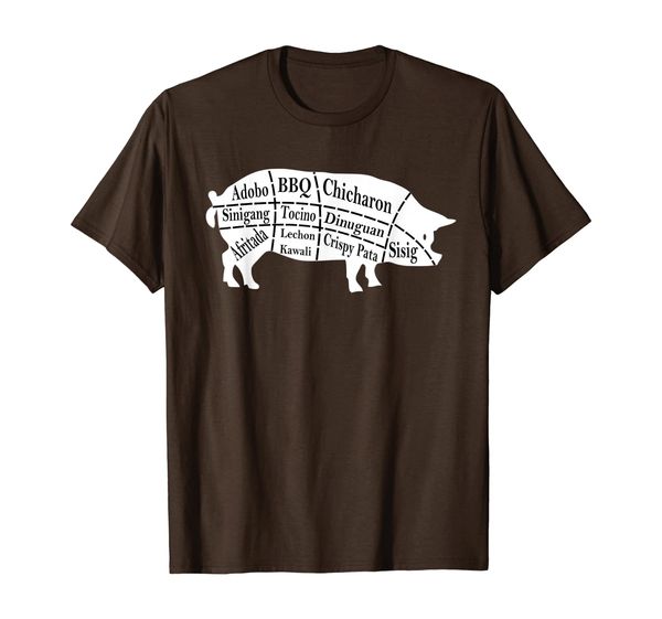 

Pig Parts Filipino Food BBQ Pinoy Adobo Funny Pork T-shirt, Mainly pictures