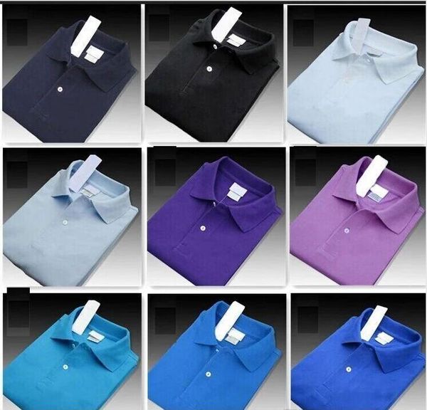Marka erkek T-Shirt Yüksek Kalite Küçük At Timsah Nakış Polo Gömlek Erkekler Katı Şort Yaz Rahat Polos T-shirt Erkek Tee Tops Giyim C6