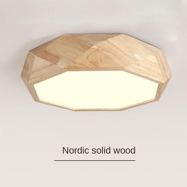 

ceiling lights led lamp living room solid wood bedroom simple modern warm round study interior decoration