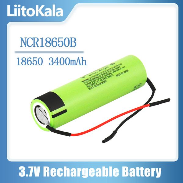 

liitokala original ncr18650b batteries 3.7v 3400mah 18650 rechargeable lithium cells for mobile power battery + diy linie