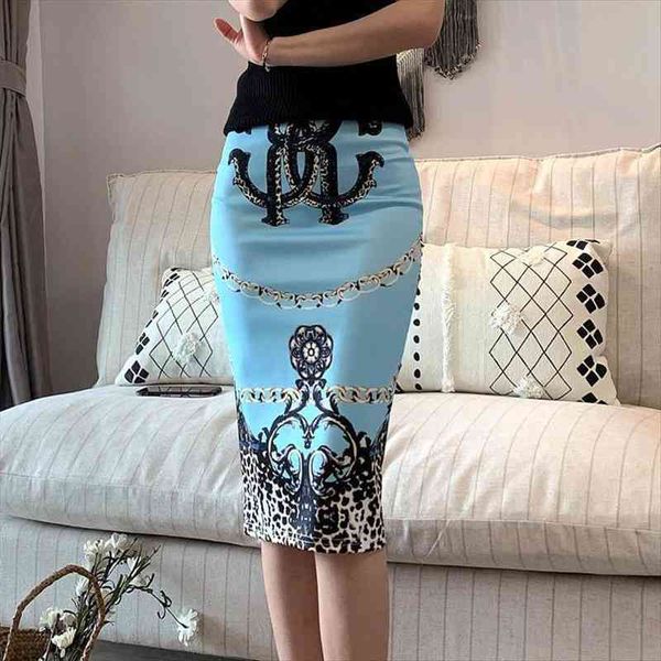 

50% off 25 models women casual office high waist printed bodycon vintage skirt korean fashiona bandage female pencil y2k fairy, Black