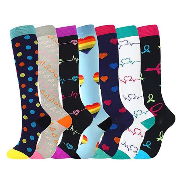 

men's socks 3/6/7 pairs quality durable men and women sports compression cycling fit for running athelete samba free, Black